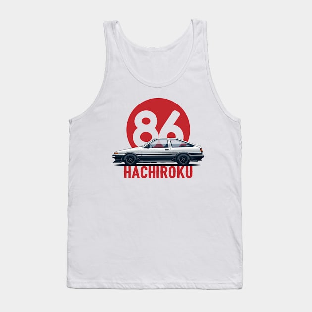 AE86 Tank Top by Markaryan